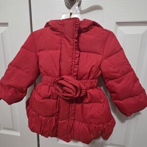 kate spade Cherry Red Kids Puffer Coat
